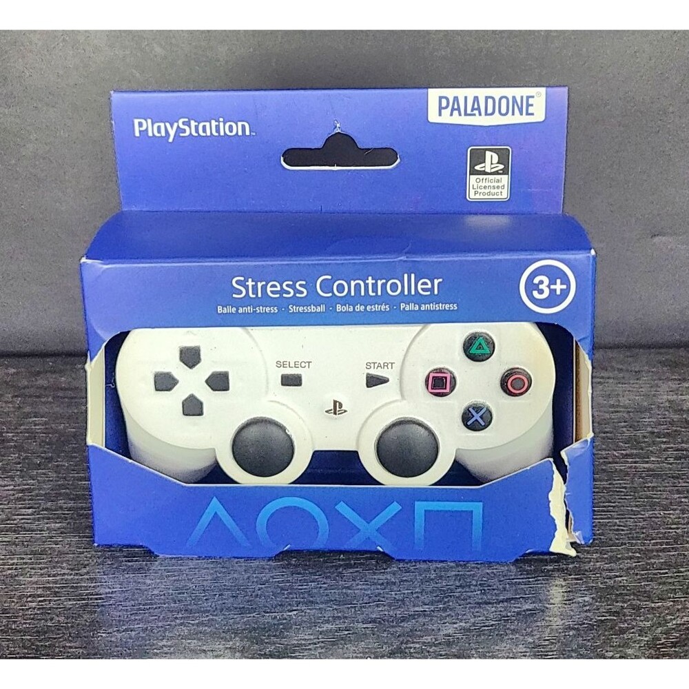 SONY PLAYSTATION STRESS BALL CONTROLLER - OFFICIAL NEW PALADONE WHITE FIDGET TOY